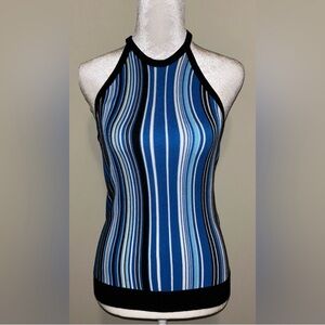 New with tag White House Black Market Blue Striped Tank Top